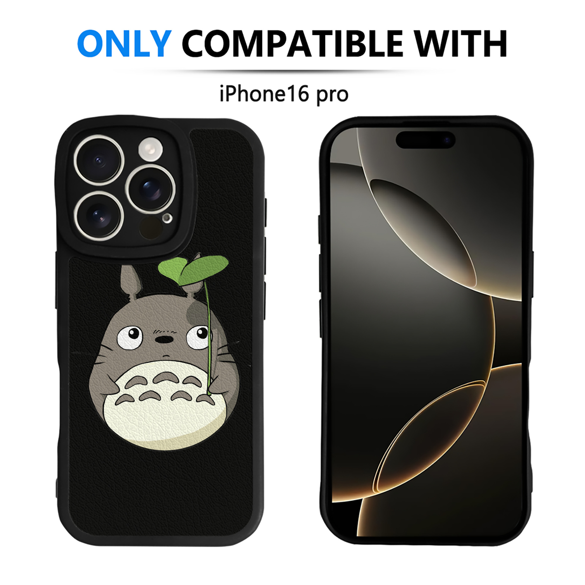 （画像用） となりのトトロ 草壁メイ 草壁サツキ My Neighbor Totoro Satsuki Kusakabe Mei Kusakabe 【iPhone 16シリーズ対応】シリコンスマホケース（レザー調） 材質：シリコン